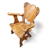 8 x Oirschot Meeuwis / oak dining chairs / 2 x arm rest / 1970s
