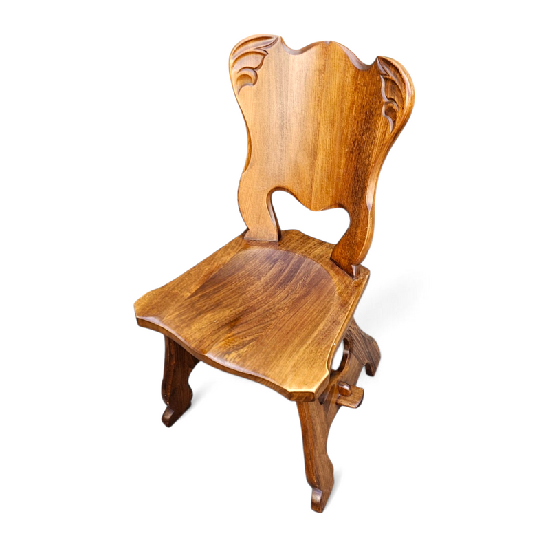 8 x Oirschot Meeuwis / oak dining chairs / 2 x arm rest / 1970s
