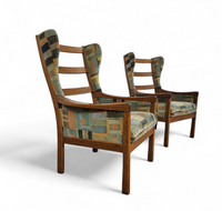 2 x Casala wingback / lounge / armchair in top condition / 4 small cushions / 1960s