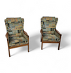 2 x Casala wingback / lounge / armchair in top condition / 4 small cushions / 1960s