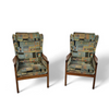 2 x Casala wingback / lounge / armchair in top condition / 4 small cushions / 1960s