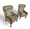 2 x Casala wingback / lounge / armchair in top condition / 4 small cushions / 1960s