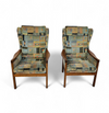 2 x Casala wingback / lounge / armchair in top condition / 4 small cushions / 1960s