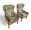 2 x Casala wingback / lounge / armchair in top condition / 4 small cushions / 1960s
