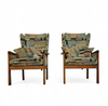 2 x Casala wingback / lounge / armchair in top condition / 4 small cushions / 1960s