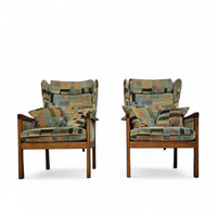 2 x Casala wingback / lounge / armchair in top condition / 4 small cushions / 1960s