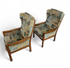 2 x Casala wingback / lounge / armchair in top condition / 4 small cushions / 1960s
