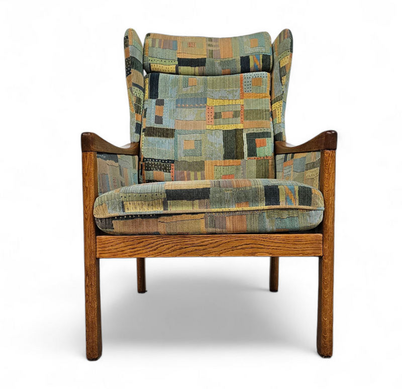 2 x Casala wingback / lounge / armchair in top condition / 4 small cushions / 1960s