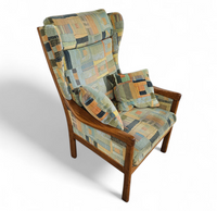 2 x Casala wingback / lounge / armchair in top condition / 4 small cushions / 1960s