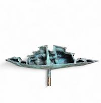 Italian Bronze sculpture / abstract Village