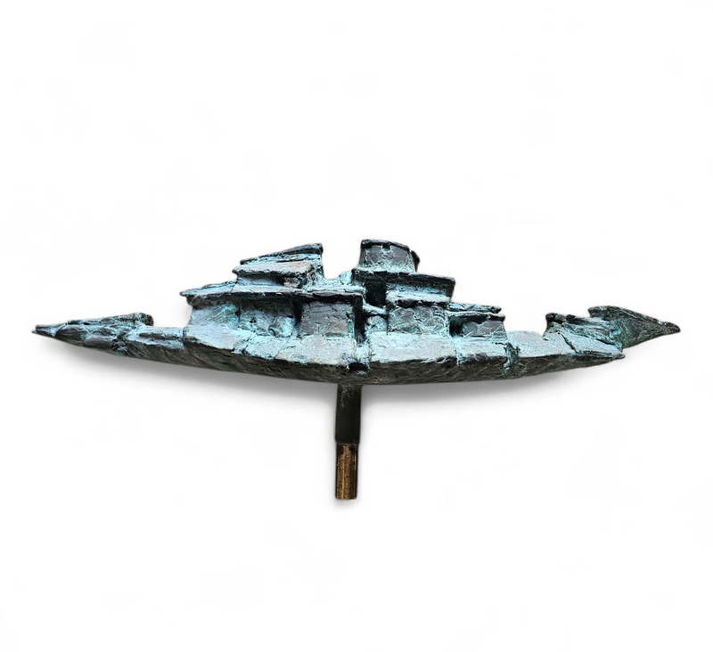 Italian Bronze sculpture / abstract Village