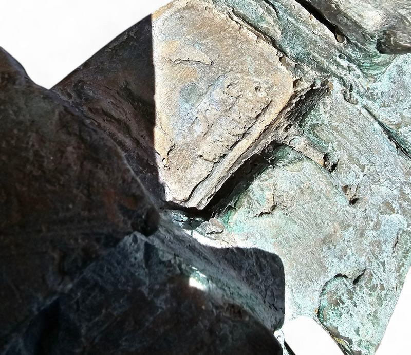 Italian Bronze sculpture / abstract Village
