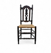 8 ( 2 x armrest ) x Ornate wood / bobbin / wicker Dining Chair / studded chairs