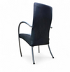 6 x rare leather dining chair by Hennie de Jong / 1990s