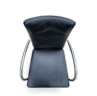 6 x rare leather dining chair by Hennie de Jong / 1990s