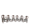 6 x English mahogany Hepplewhite chairs / 1920s