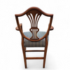 6 x English mahogany Hepplewhite chairs / 1920s