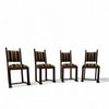 4 x Swedish / Oak Neoclassic / Grace / Dining Chairs