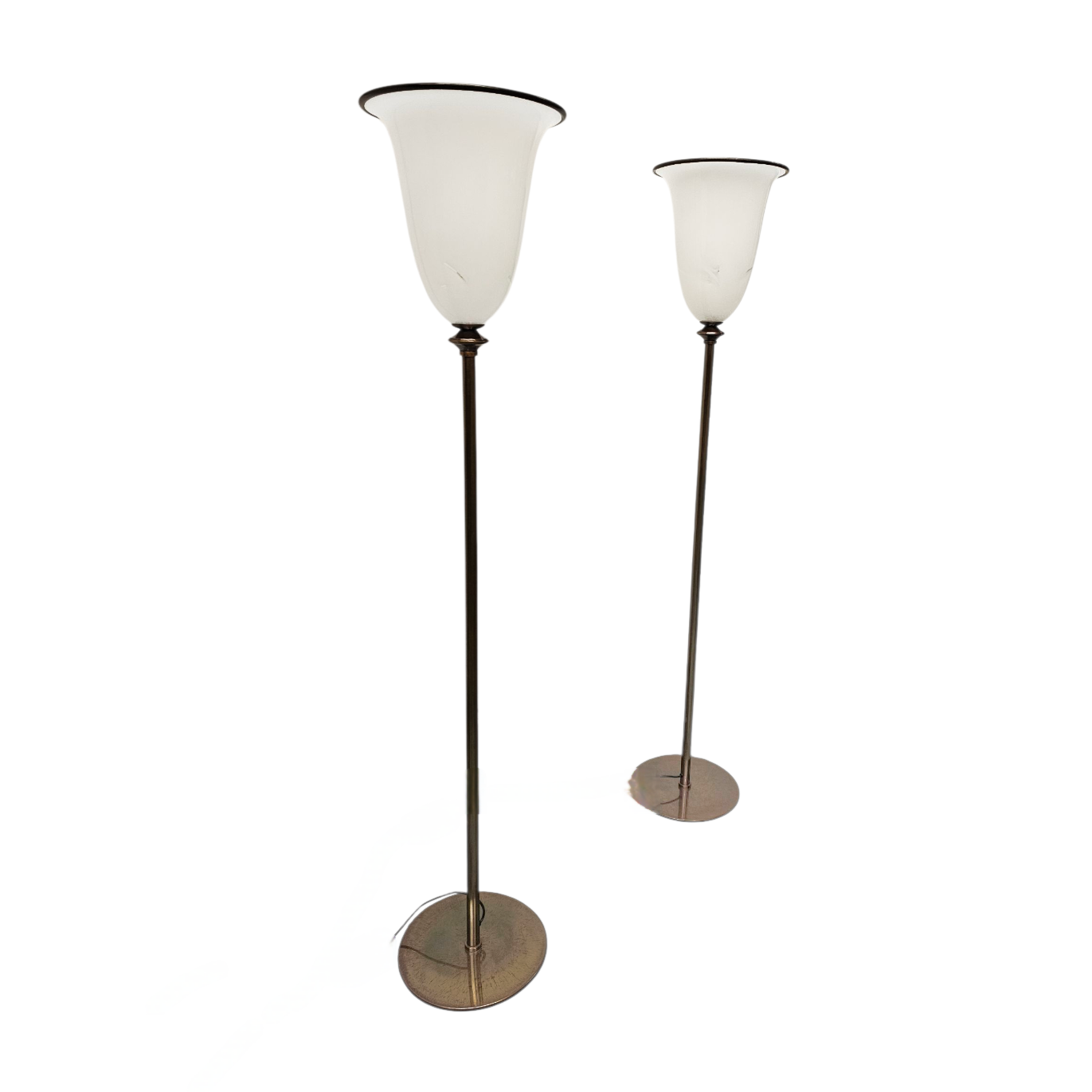 Vintage Primavera Floor Lamps in Murano Glass by Barovier & Toso / 1970s