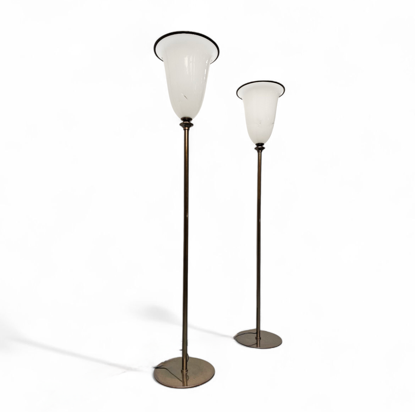 Vintage Primavera Floor Lamps in Murano Glass by Barovier & Toso / 1970s