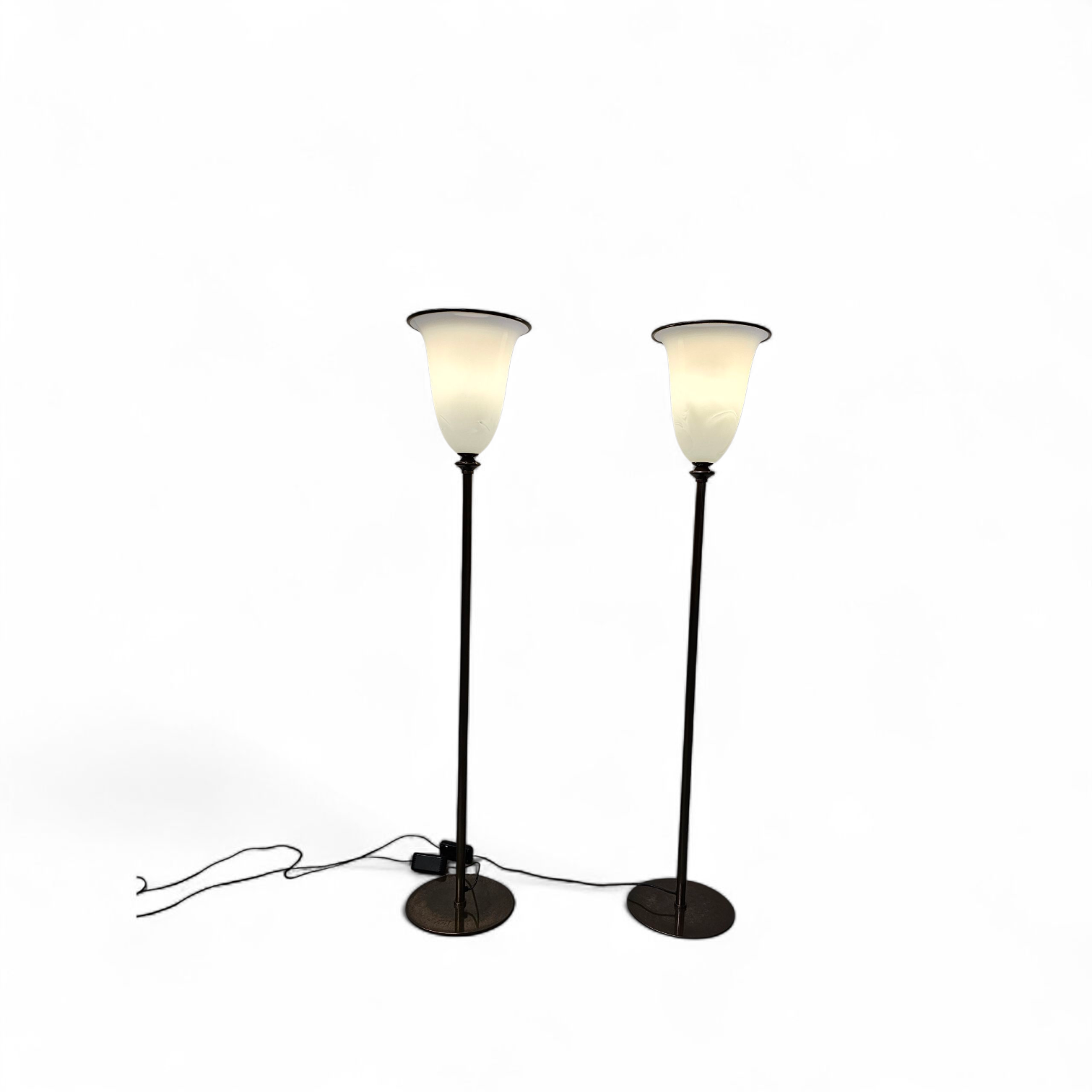 Vintage Primavera Floor Lamps in Murano Glass by Barovier & Toso / 1970s