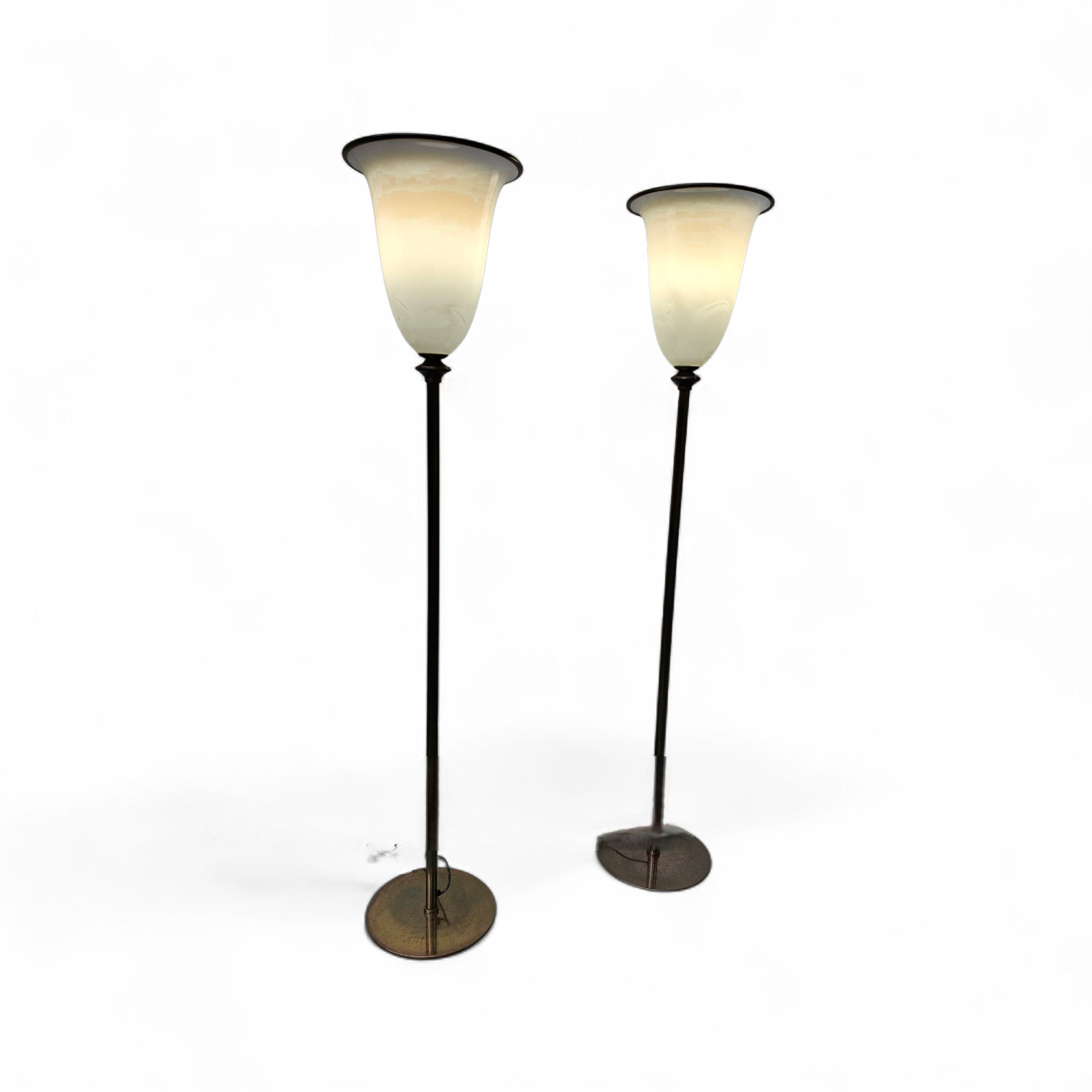 Vintage Primavera Floor Lamps in Murano Glass by Barovier & Toso / 1970s