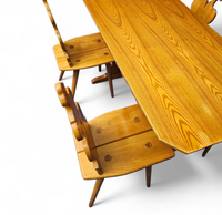 Cepelia Tiroler Chairs / table / set of 5 / Poland 1960s / marked