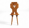 4 x folk / Tyroler / pine wood chairs / 1970