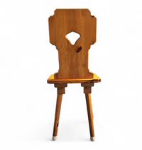 4 x folk / Tyroler / pine wood chairs / 1970