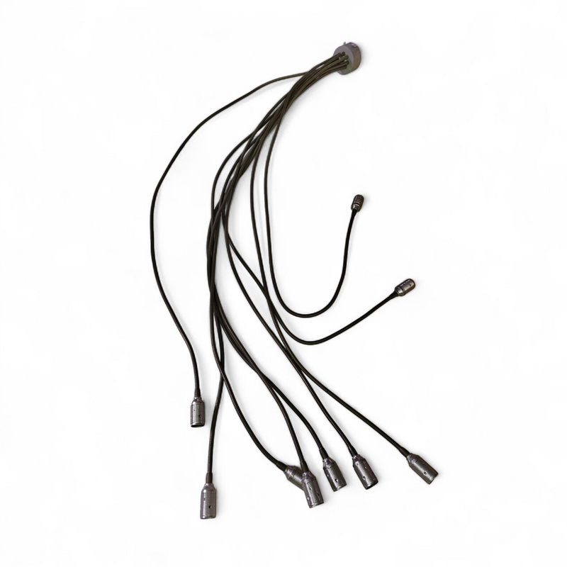 Catellani & Smith / early flexible Turciu 9 hanging lamp by Enzo Catellani / numbered