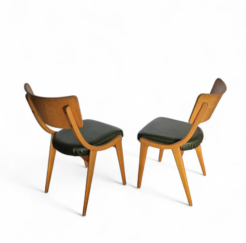 4 x Wooden Dining Benchairs 136 / Chairs by Stol Kamnik / 1960s / Slovenië