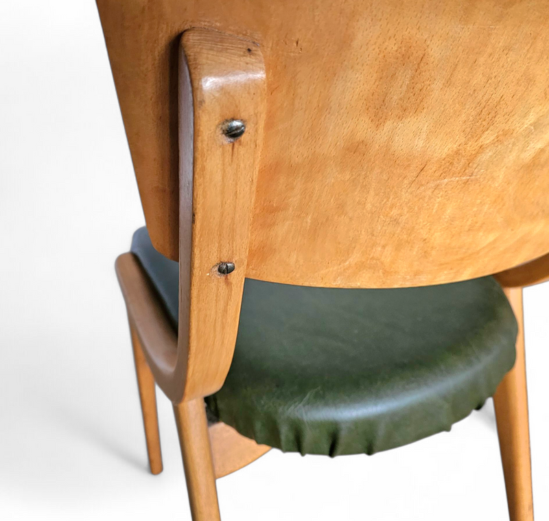 4 x Wooden Dining Benchairs 136 / Chairs by Stol Kamnik / 1960s / Slovenië