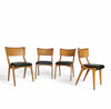 4 x Wooden Dining Benchairs 136 / Chairs by Stol Kamnik / 1960s / Slovenië