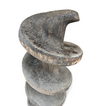 Old industrial wooden screw pump / height 80 cm
