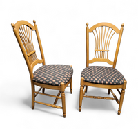 2 x rustic Frence country cottage side / dining chairs