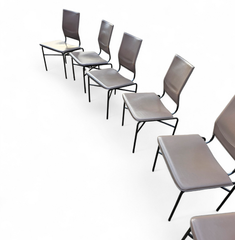 6 x Dining chairs designed by Ross Littell / Matteo Grassi