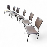 6 x Dining chairs designed by Ross Littell / Matteo Grassi