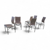 6 x Dining chairs designed by Ross Littell / Matteo Grassi