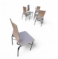 6 x Dining chairs designed by Ross Littell / Matteo Grassi