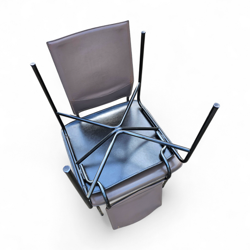 6 x Dining chairs designed by Ross Littell / Matteo Grassi
