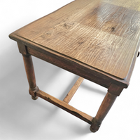 Solid oak French Dining table / desk / 1900s