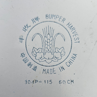 2 x large early 20th century deep enamelware bowls