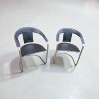 Set Black Saddle Leather Dining Chairs by a. Rizzatto for Lo Studio / Italy 1980