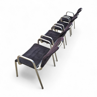 4 x black upholstery Castiglietta dining Chairs by Castiglioni for Zanotta / Italy 1960s