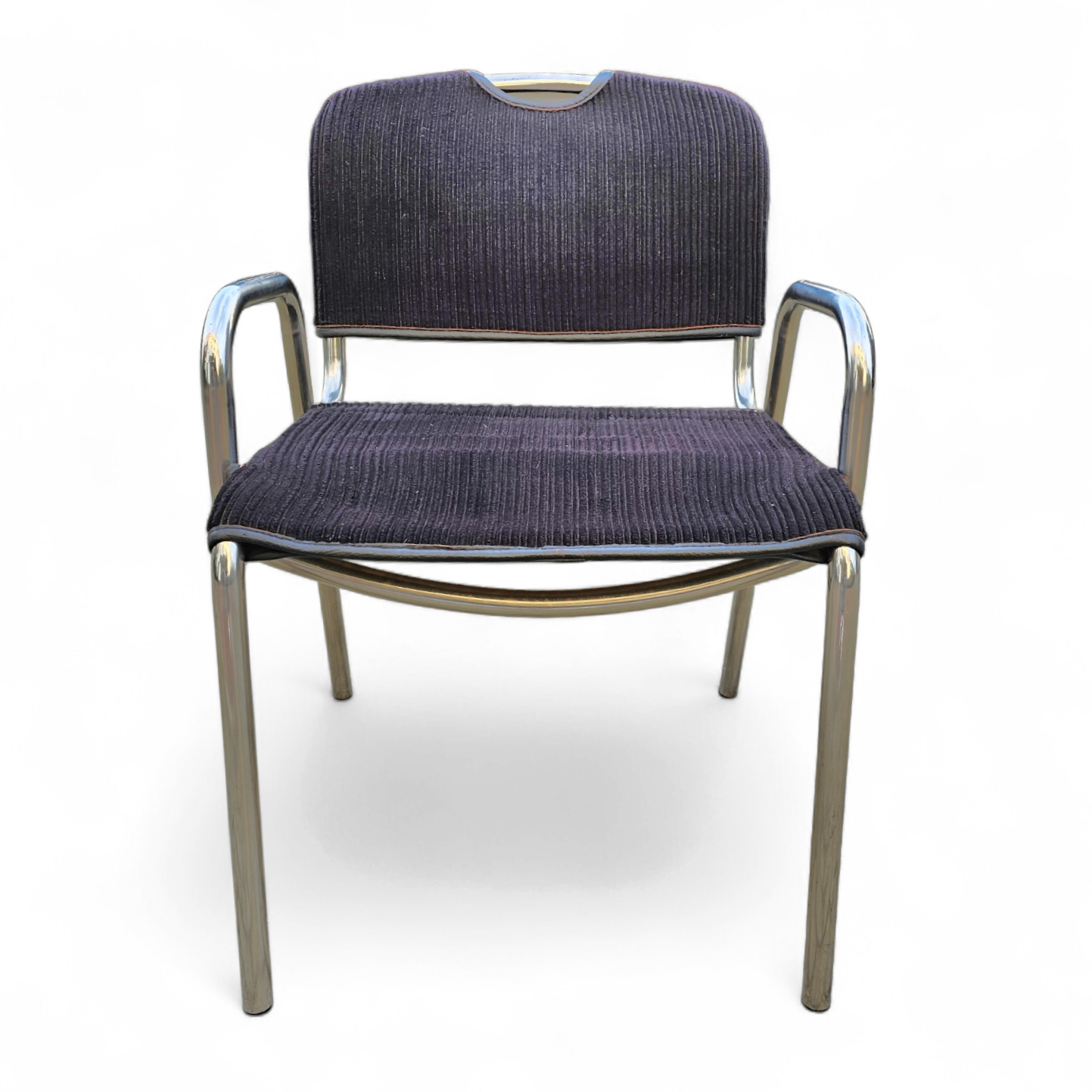 4 x black upholstery Castiglietta dining Chairs by Castiglioni for Zanotta / Italy 1960s