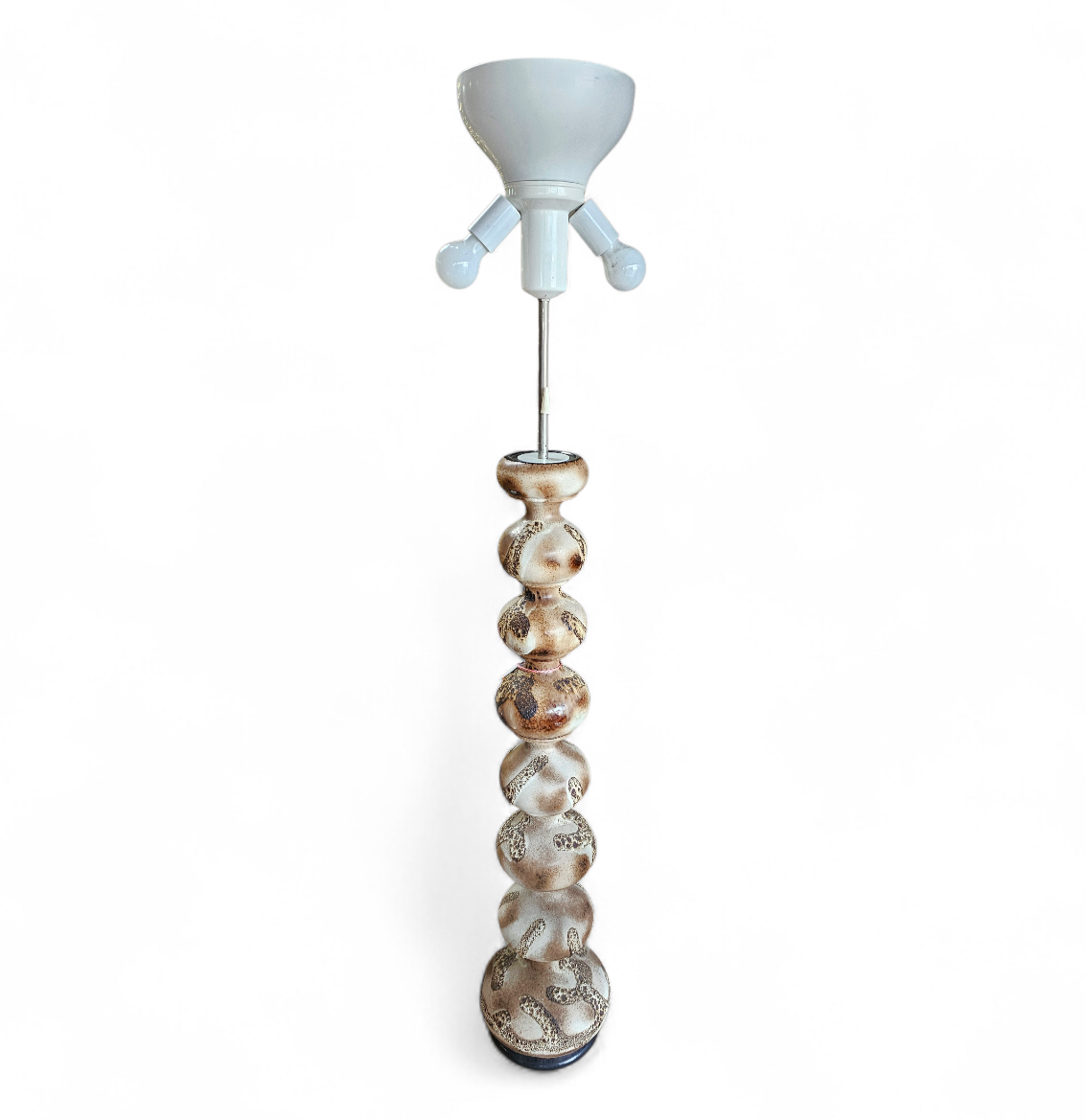 Vintage ceramic bubble floor lamp Kaiser Leuchten
Floorlamp

Height 164
Depth 30
Width 30

Ceramic base

Height 116