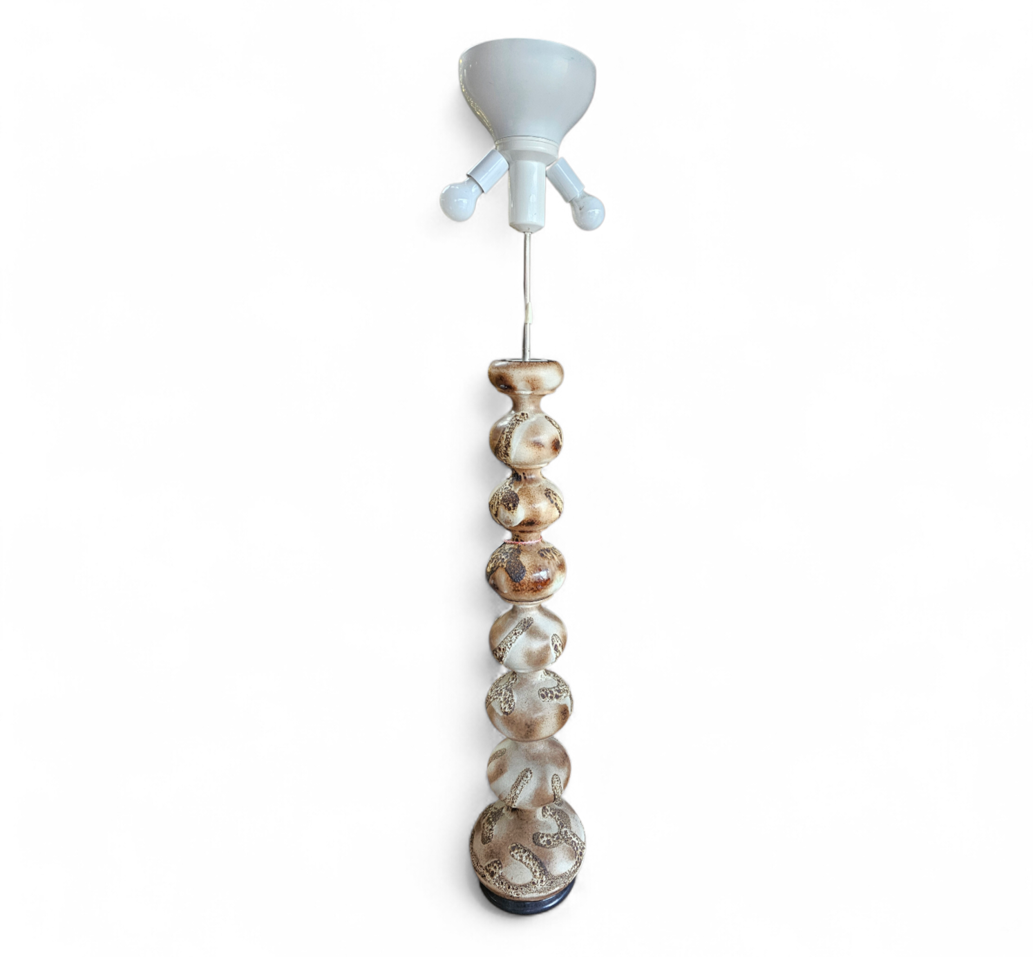 Vintage ceramic bubble floor lamp Kaiser Leuchten
Floorlamp

Height 164
Depth 30
Width 30

Ceramic base

Height 116