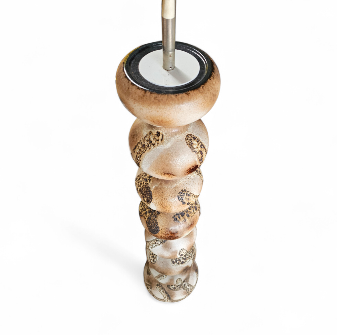 Vintage ceramic bubble floor lamp Kaiser Leuchten
Floorlamp

Height 164
Depth 30
Width 30

Ceramic base

Height 116