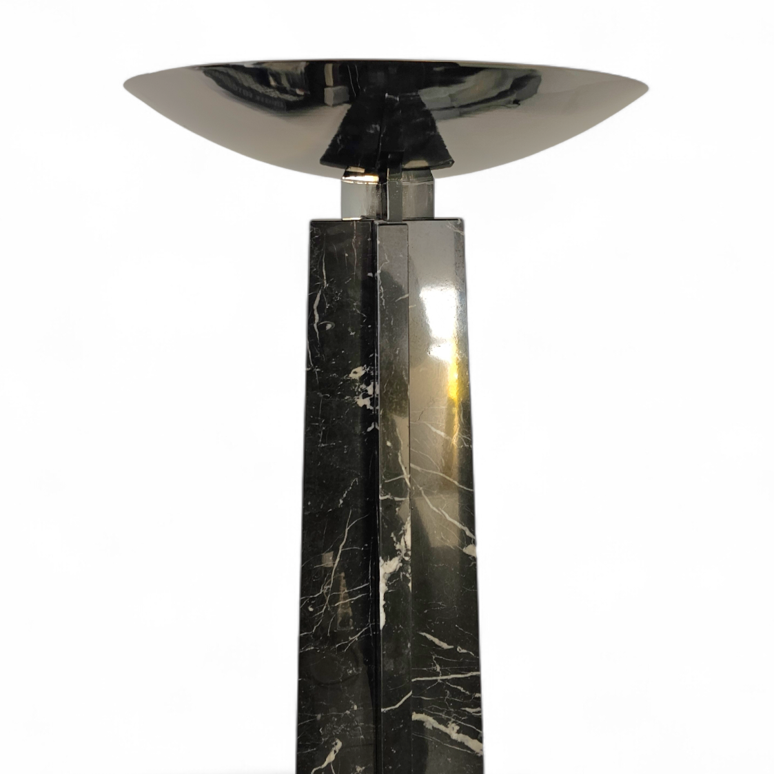 2 x Wagneriana marble floor lamp by Lella and Massimo Vignelli / 1980s