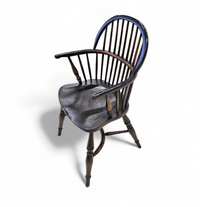 4 x Classic Georgian Bow and Stick Back Windsor Chair / Crinoline stretcher chairs